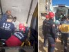 Asansör boşluğuna düşen şahsın imdadına itfaiye ekipleri yetişti
