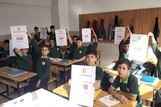 Urfalı öğrencilerden İsrail mallarına boykot çağrısı!