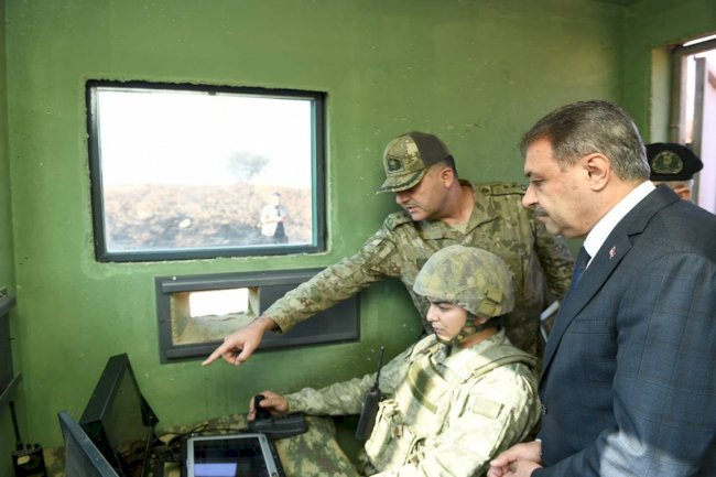 Vali Şıldak sınırda incelemelerde bulundu