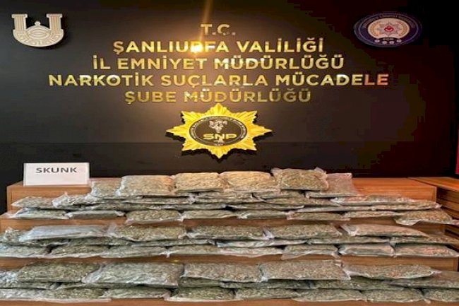 Şanlıurfa'da 35 Kilo Skunk Ele Geçirildi