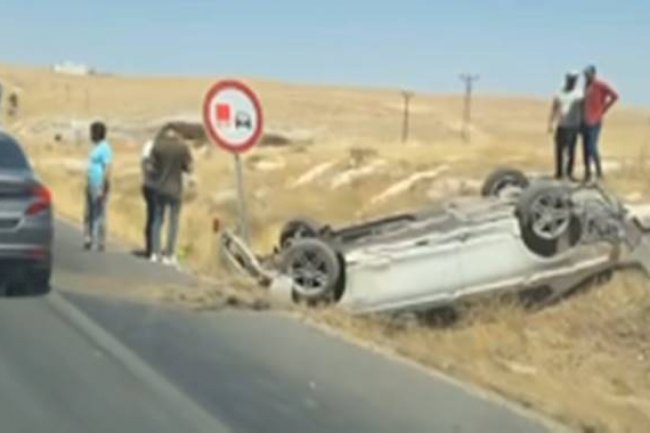 Suruç 'Ölüm Yolunda Bir Kaza Daha! Araç Takla Attı 