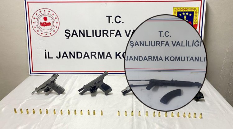 Urfa'da jandarmadan denetim! Çok sayıda silaha el konuldu