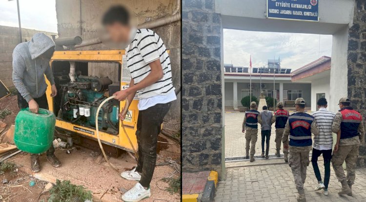 Şanlıurfa'da akaryakıt hırsızları suçüstü yakalandı