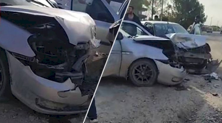 Suruç'ta iki araç kafa kafaya çarpıştı! Yaralılar var