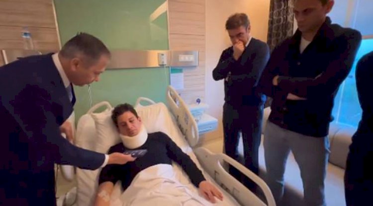 Bakan Yerlikaya, saldırıya uğrayan hakem Meler’i ziyaret etti