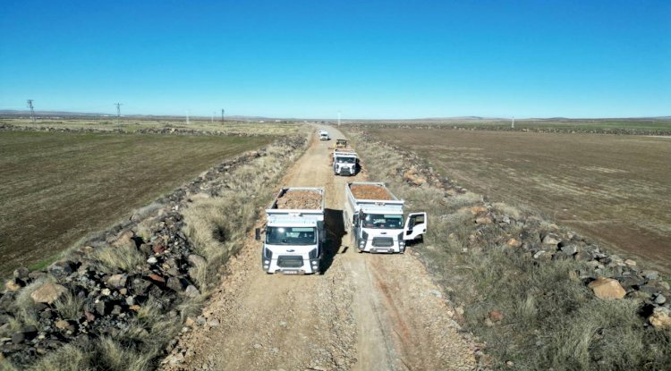 Büyükşehir’den siverek kırsalında yol çalışması