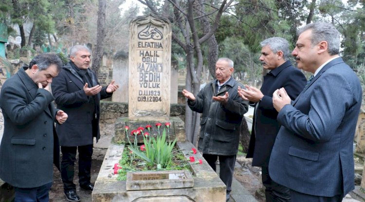 Kazancı Bedih kabri başında dualarla anıldı 