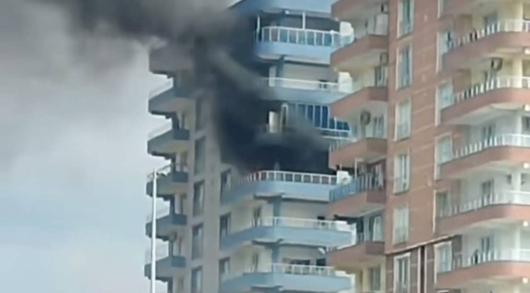 Siverek’te bir apartmanda yangın! 