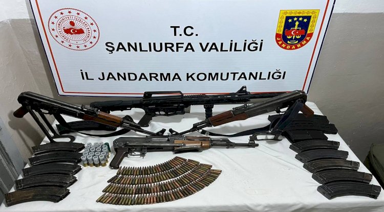 Siverek ilçesinde çok sayıda silah ele geçirildi! 