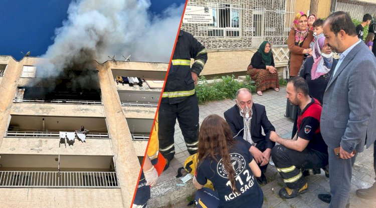 Haliliye'de korkutan yangın! Bir şahıs dumandan etkilendi 