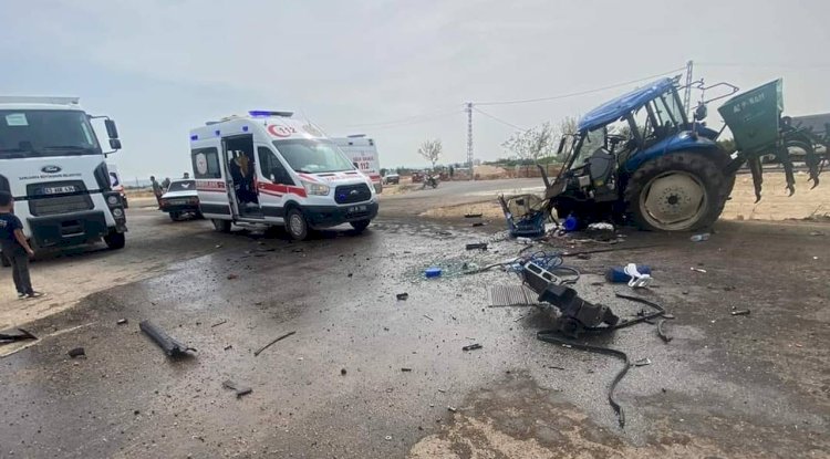 Suruç yolunda korkunç kaza! Yaralılar var