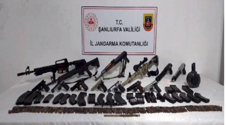 Şanlıurfa’da bir adrese baskın! Çok sayıda silah ele geçirildi 