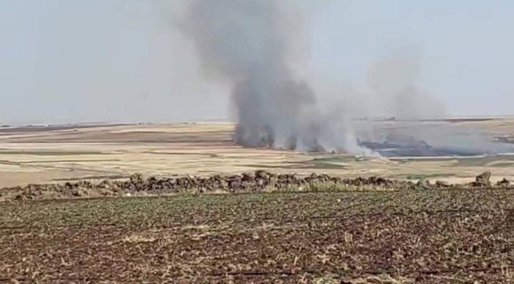 Urfa'da Ekili Tarlada Yangın Çıktı!