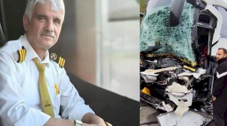 Urfa’dan Yola Çıkan Otobüs, Tıra Çarptı: Şoför Hayatını Kaybetti