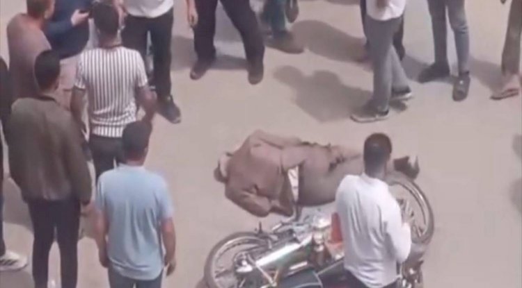 Urfa'da Motosiklet Yaşlı Adama Çarptı! 