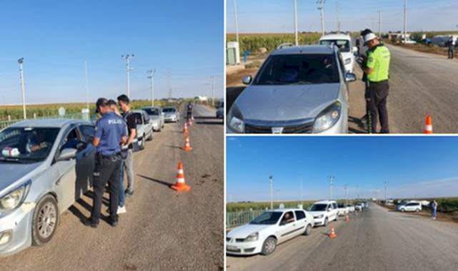 Urfa'da trafik denetimi! Çok sayıda sürücüye ceza yağdı