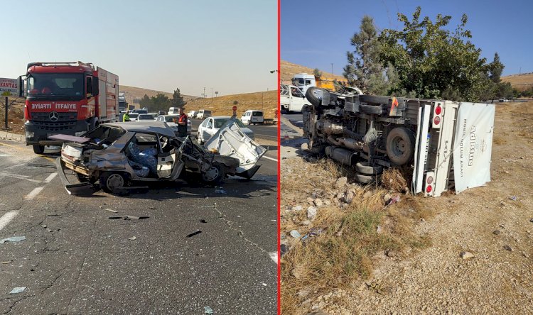 Urfa-Antep yolunda feci kaza! Çok sayıda yaralı var