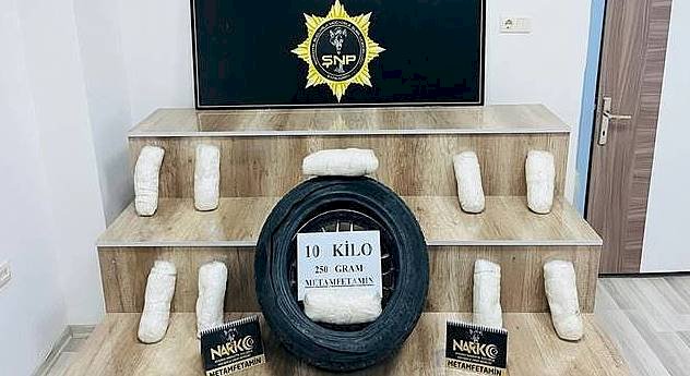 Şanlıurfa'da 10 KG metamfetamin ele geçirildi