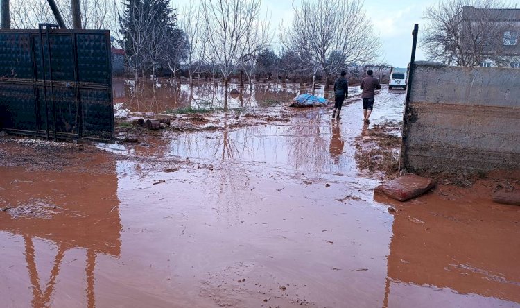 Haliliye yaşanan sel sonrası çamur deryasına döndü! Evler sular altında