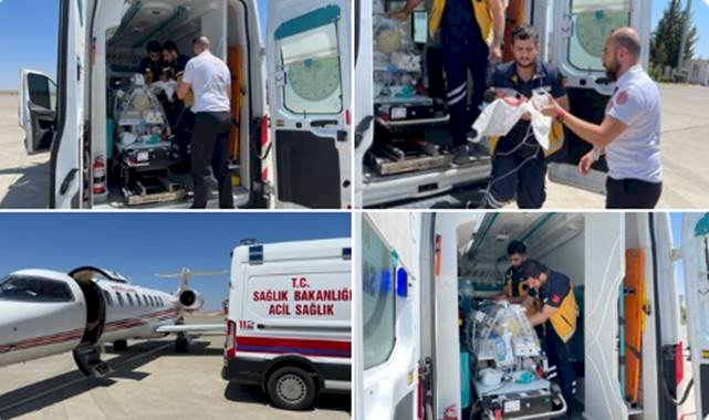 Şanlıurfa'da Vatha Bebek İçin Ambulans Uçak Havalandı