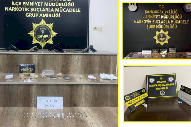 Urfa'da operasyon! Uyuşturucu ve ruhsatsız tabanca ele geçirildi