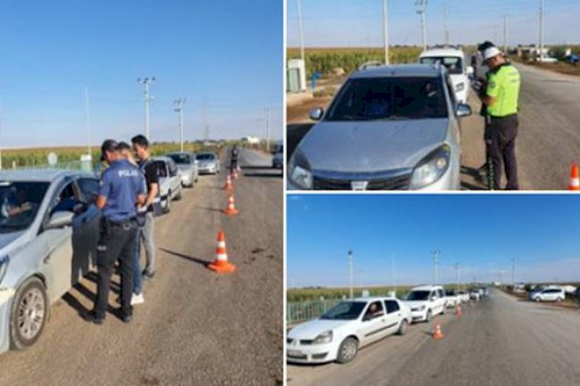 Urfa'da trafik denetimi! Çok sayıda sürücüye ceza yağdı
