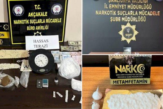 Urfa'da uyuşturucu operasyonu! 8 gözaltı