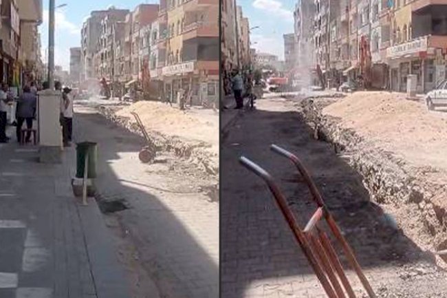 Viranşehir'de Yapılan Alt Yapı Çalışmalarında Doğalgaz Borusu Patladı!