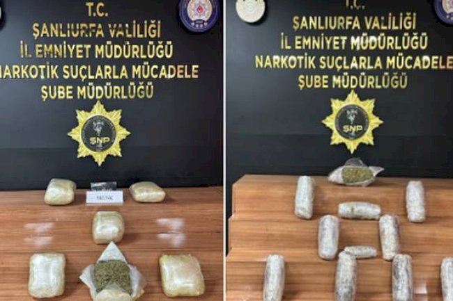 Urfa'da Yüklü Miktarda Uyuşturucu Ele Geçirildi! 2 Gözaltı 