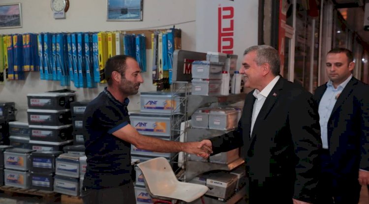 Başkan Beyazgül, esnaf ziyaretlerini sürdürüyor