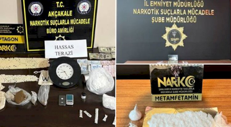 Urfa'da uyuşturucu operasyonu! 8 gözaltı